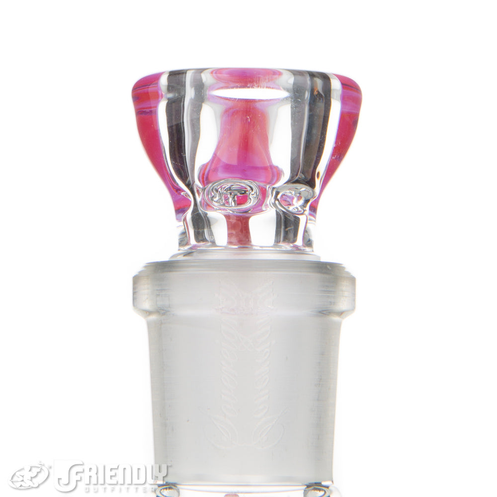 Sovereignty Glass 18mm 4 Hole Pink Slyme/Poppy Horned Slide