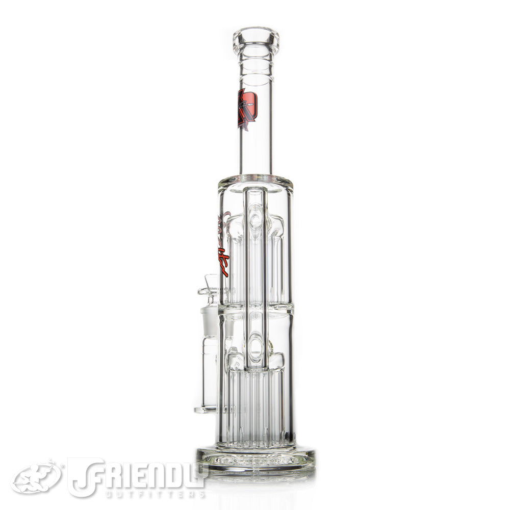 Moltn Glass 65 Double Tree Tube w/Red and Black Label