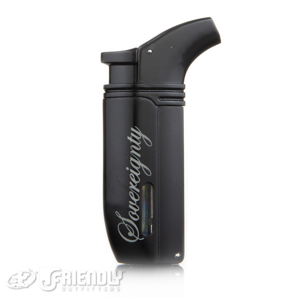Sovereignty Glass/Vector Arsenal Black Matte Torch Lighter