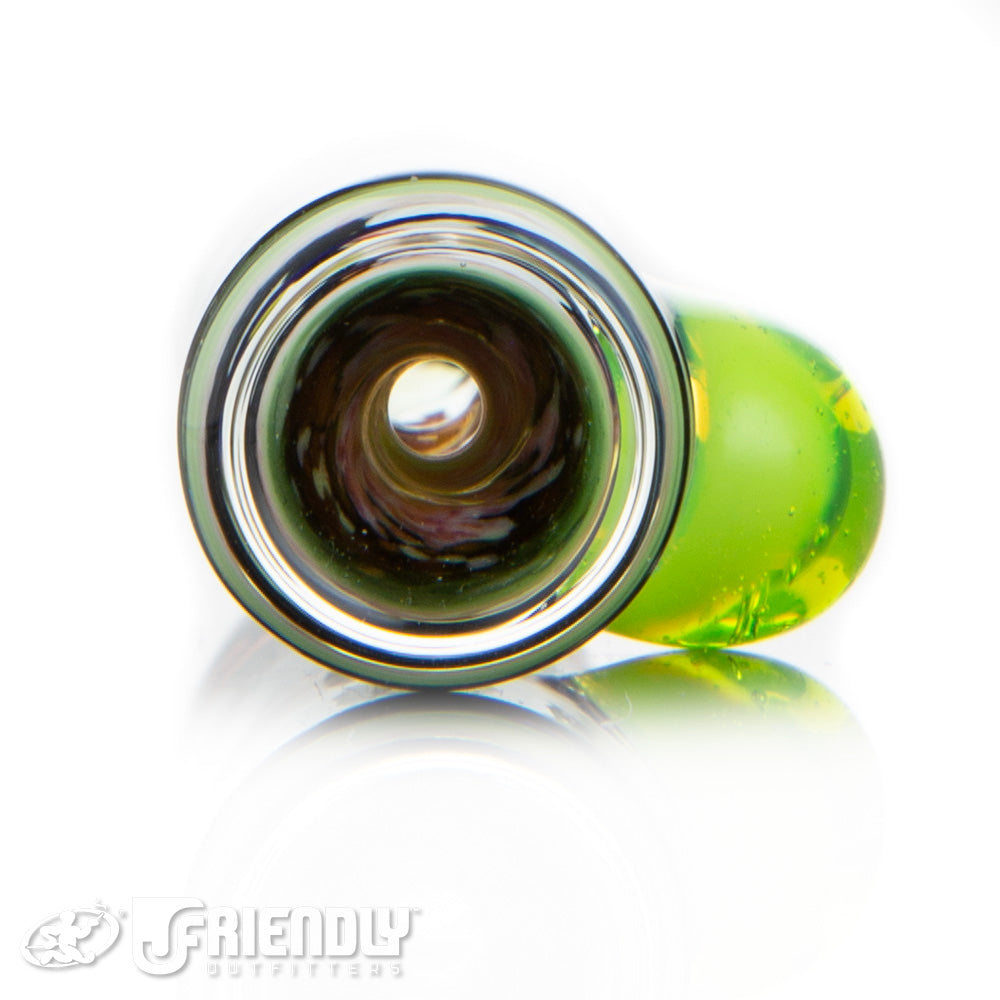 Oregon J Glass Thick Lime and White Chillum #20
