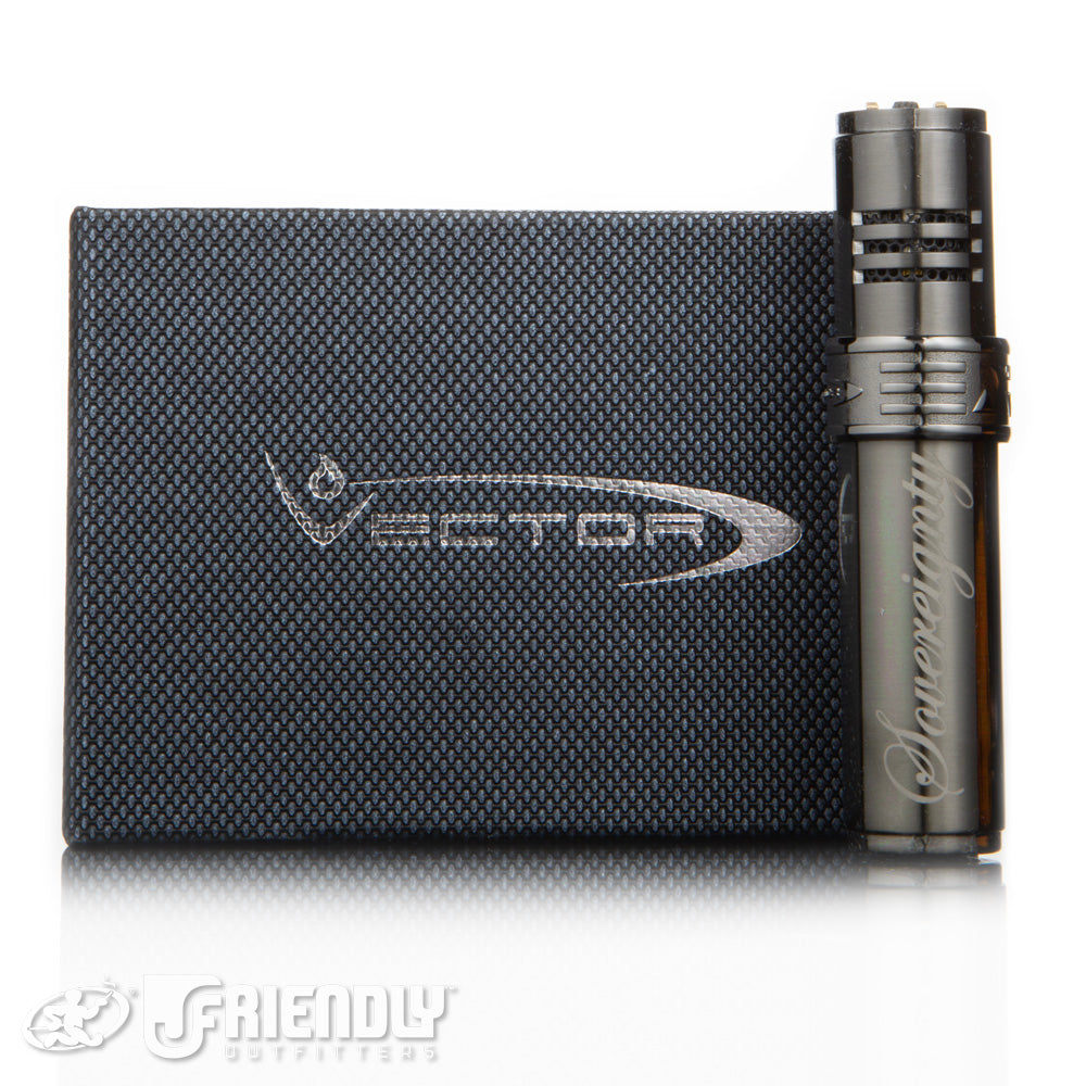 Sovereignty Glass/Vector Robusto Torch Lighter in Grey