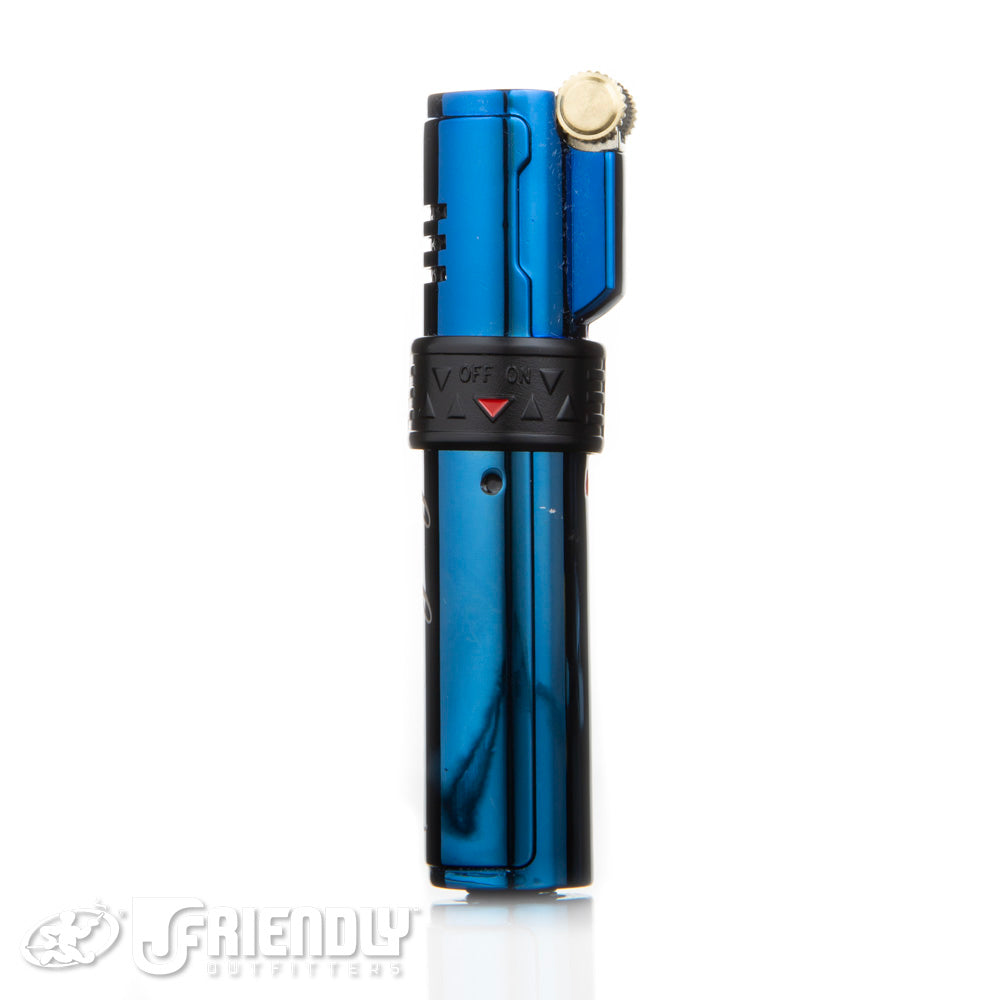 Sovereignty Glass x Vector Robusto Torch Lighter in Sparkle Blue