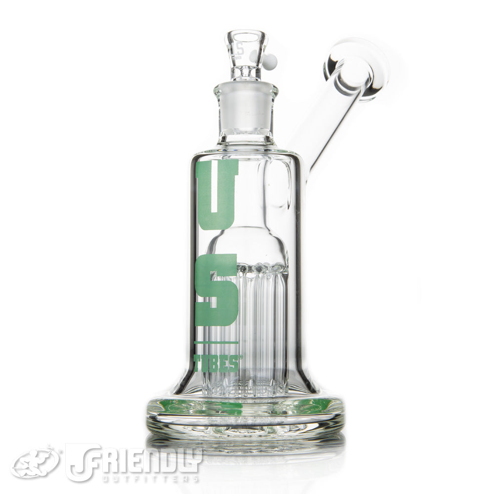 US Tubes 18mm 12 Arm Tree Bubblers w/ Green Label