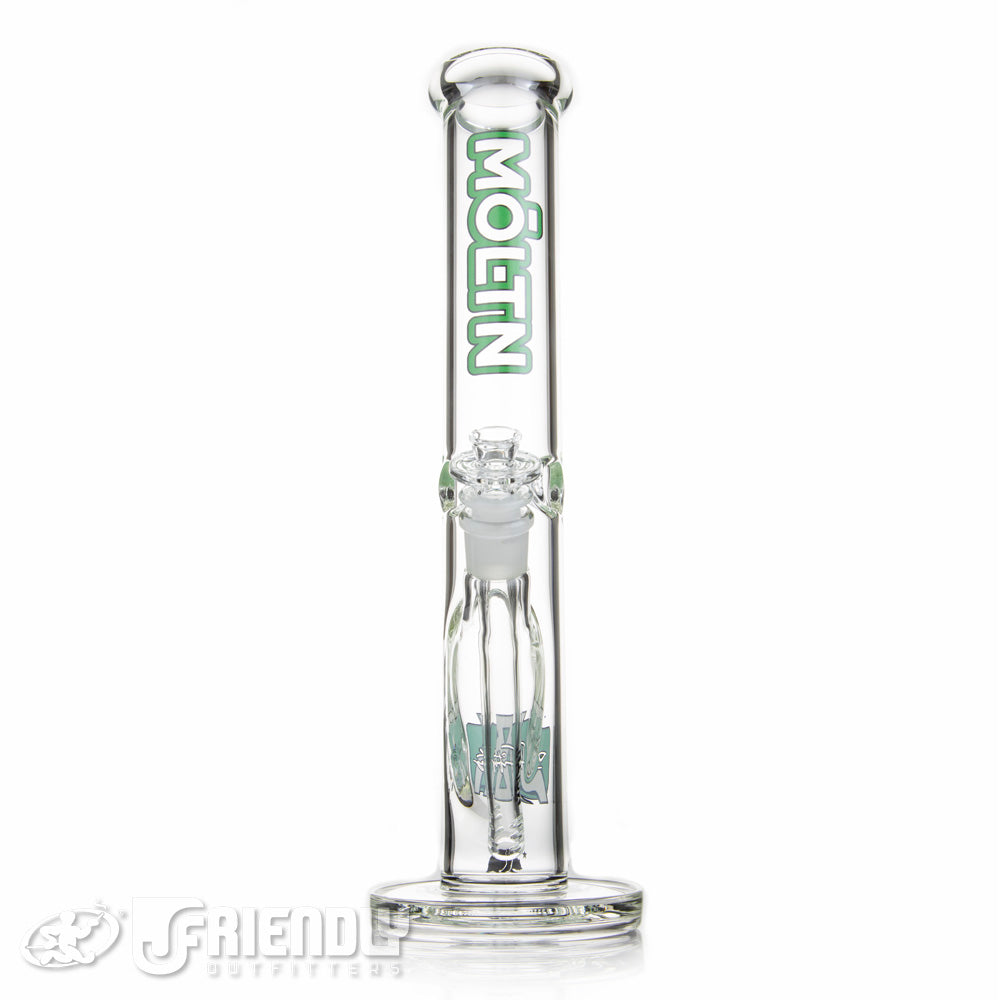 Moltn Glass 14" Straight Tube w/Green Label