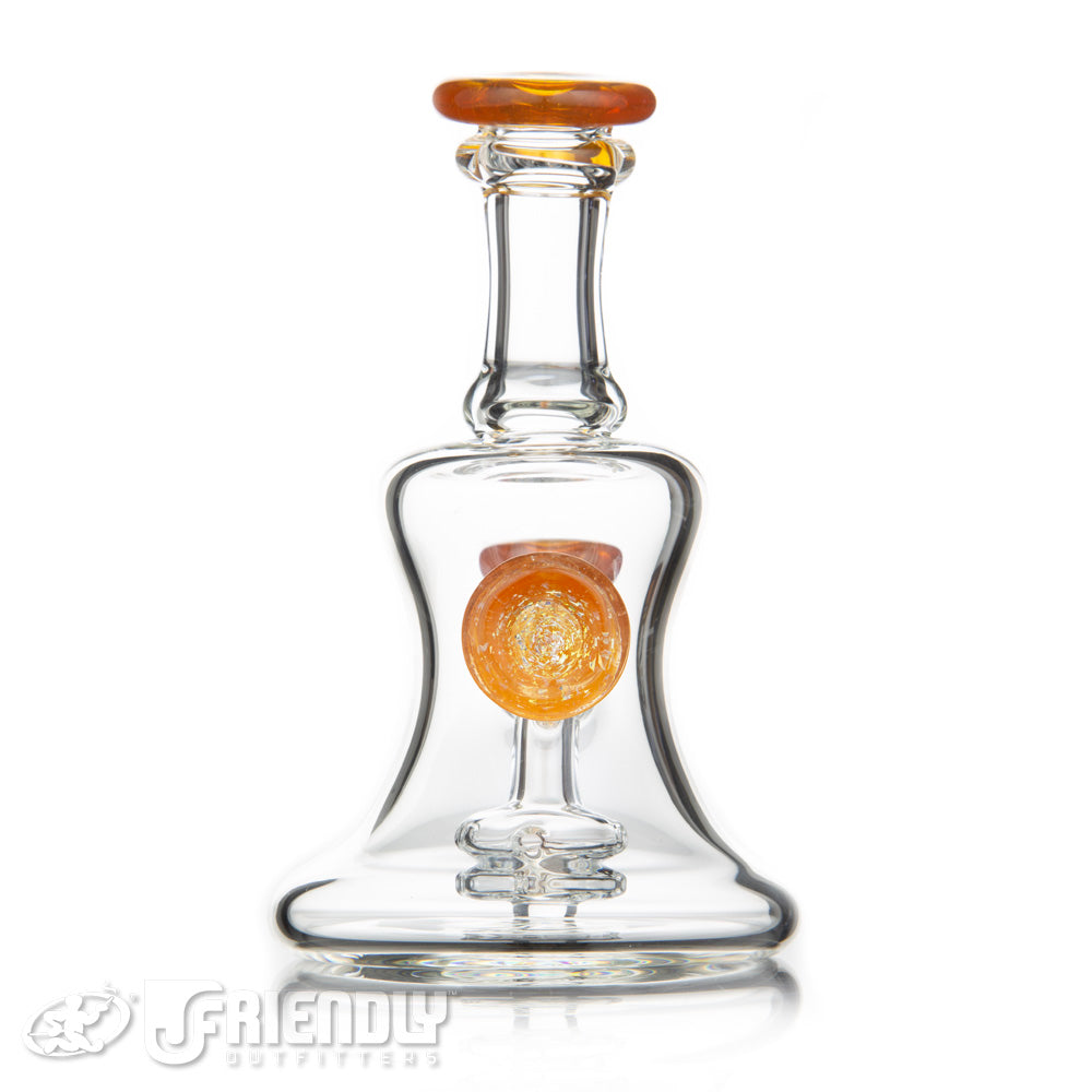Busha Glass 10mm Multi Hole Rig W/Orange Accents