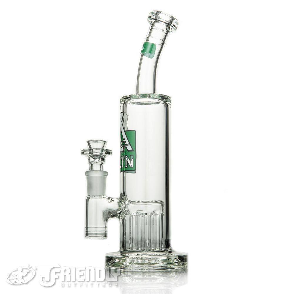 Moltn Glass 50 Tall Tree Bubbler w/Green Label