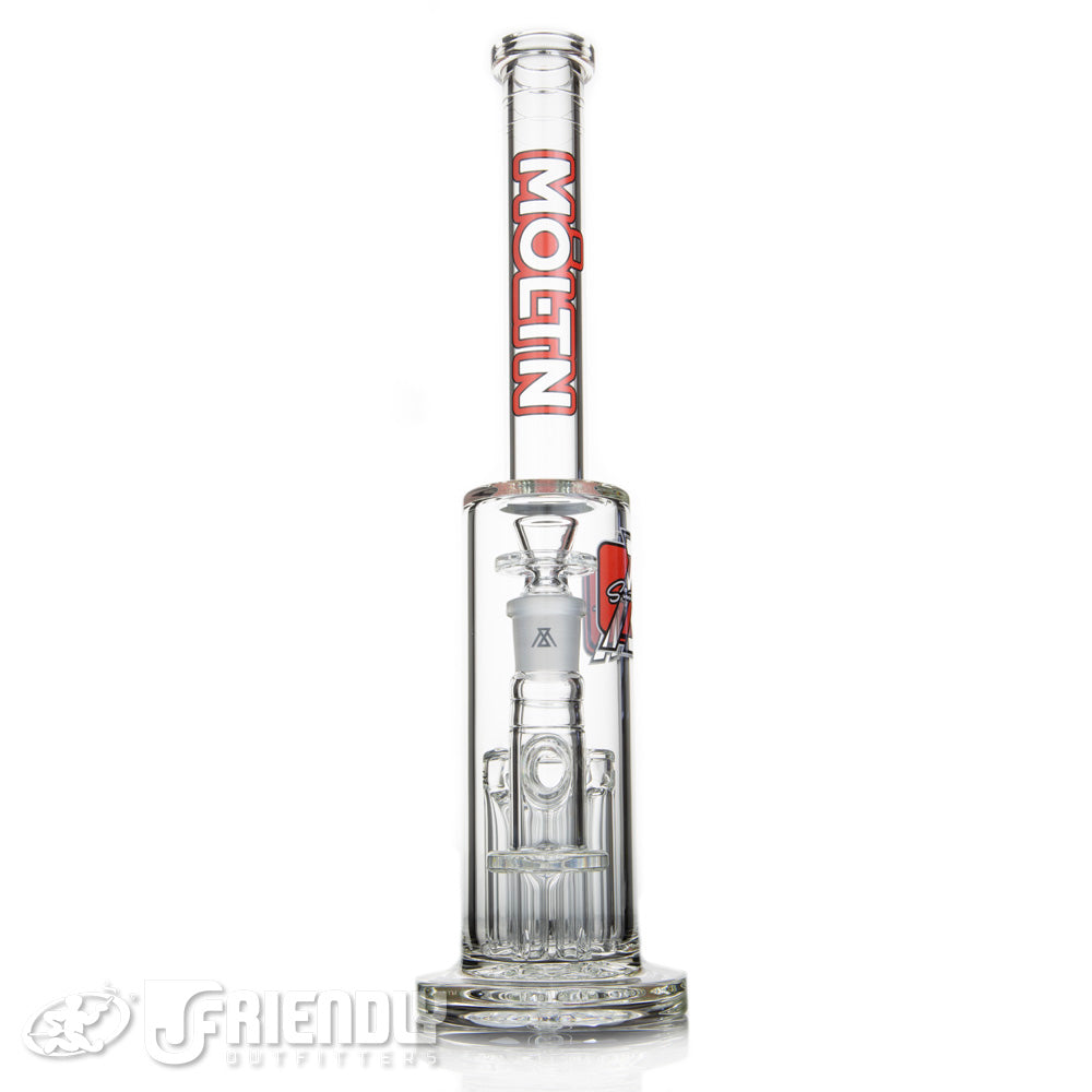 Moltn Glass  65 Tall Tree Tube w/ Red Label