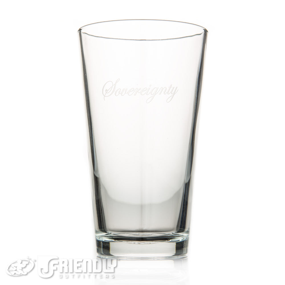 Sovereignty Glass Pint Glass