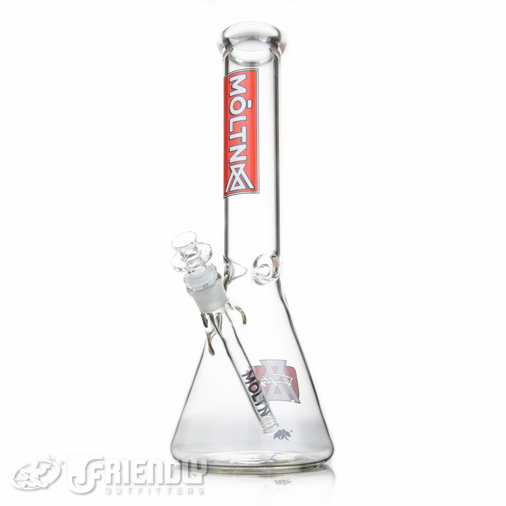 Moltn Glass 14" Beaker w/Red Label