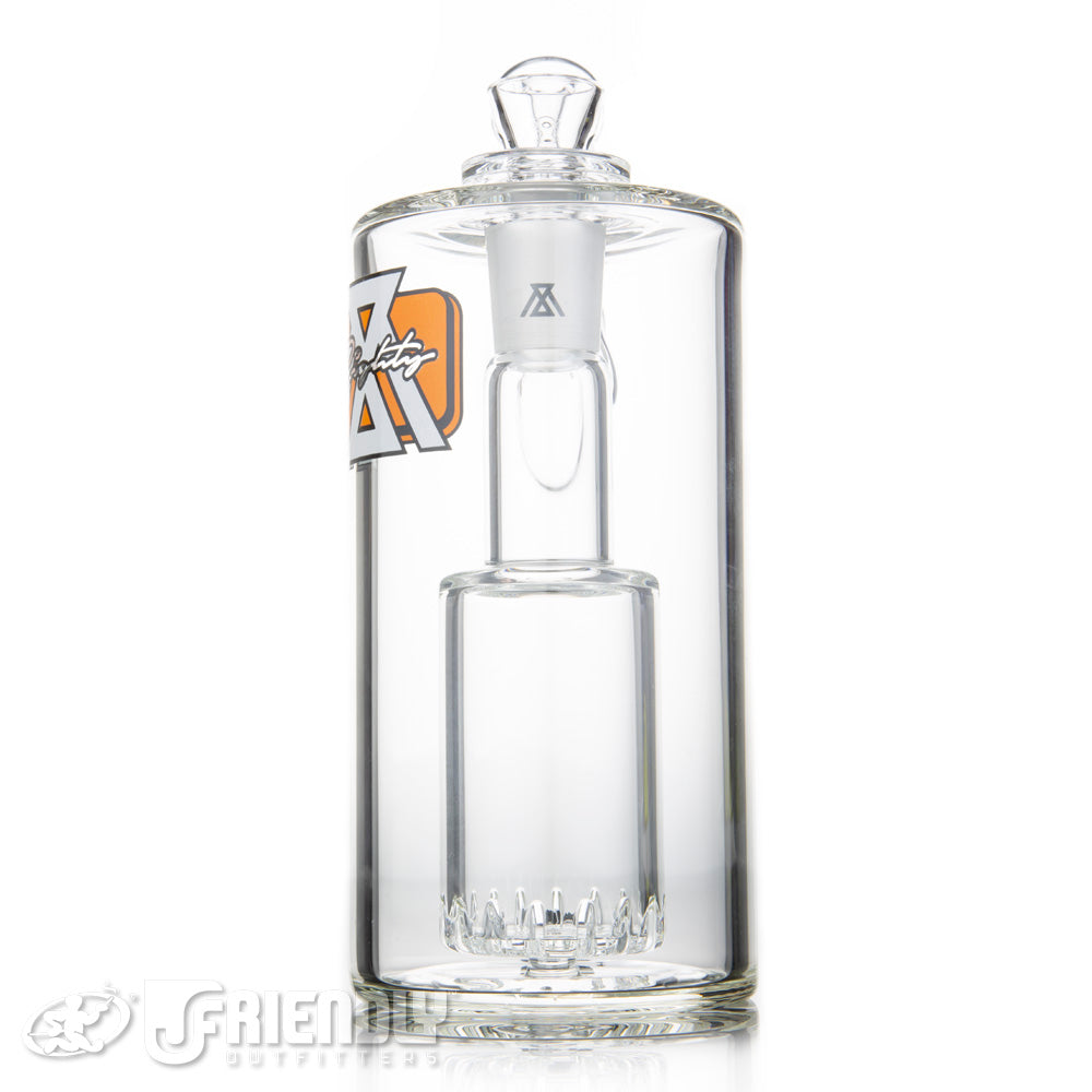 Moltn Glass Tall Bubbler 80 w/Orange Label