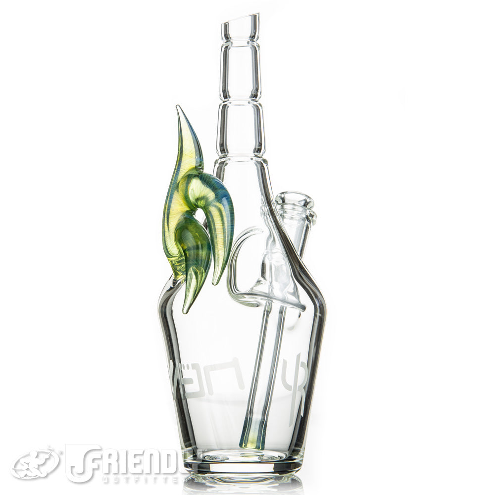Nev Glass 10mm Rig w/ Green Horns