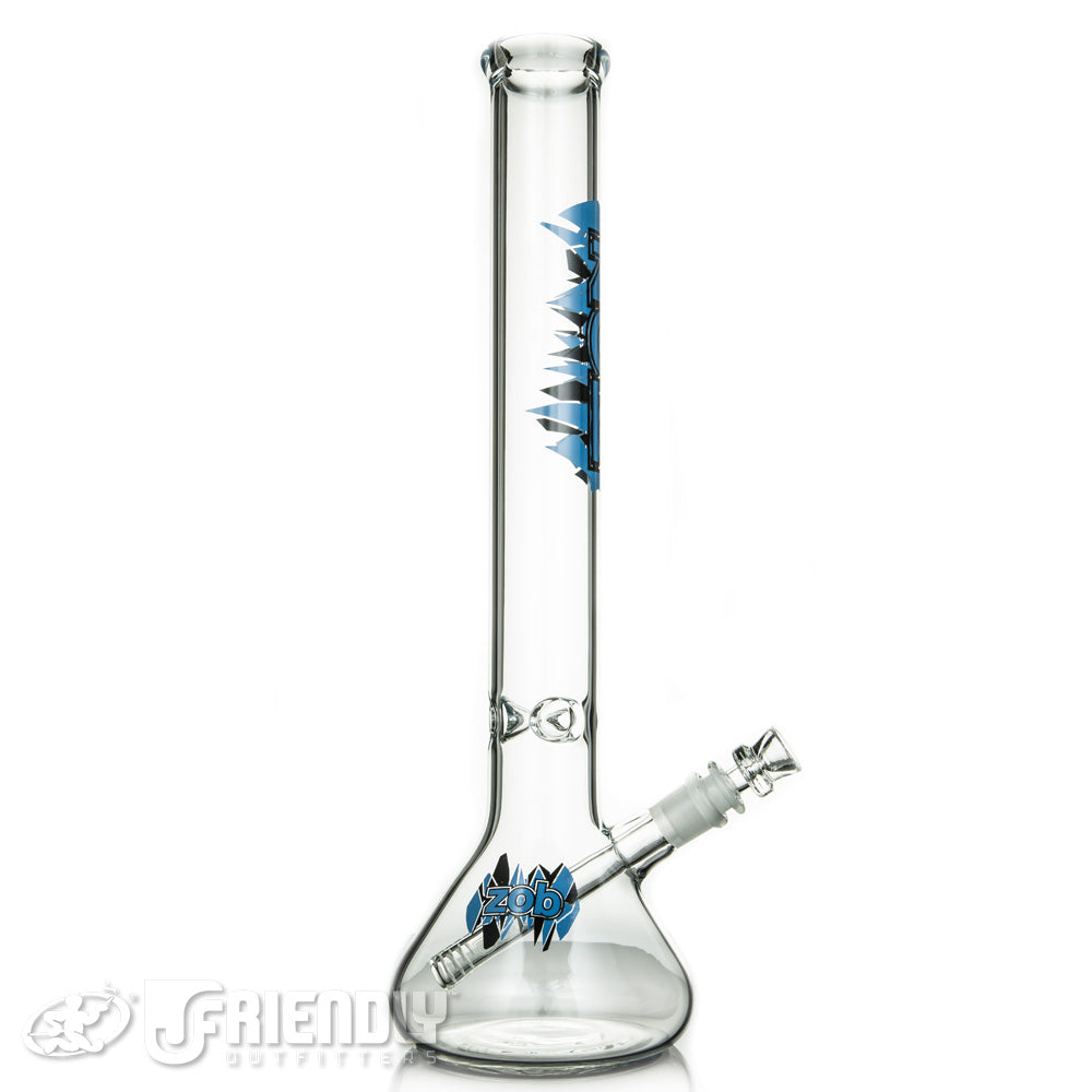 ZOB Glass 18" Beaker w/Blue and Black Label
