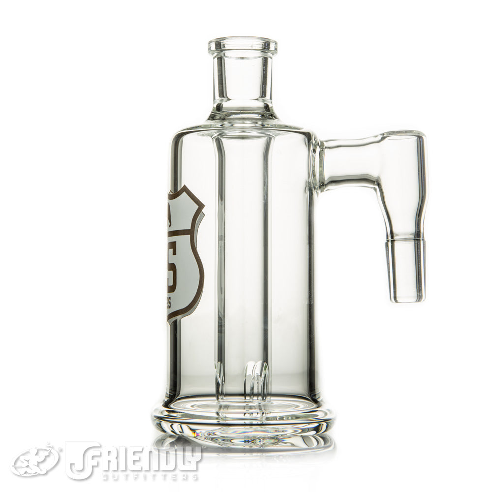 Us Tubes 14mm Ash Catcher w/Brown and White Label
