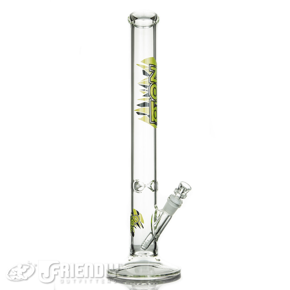 ZOB Glass 18" Straight Tube w/Green and Black Label