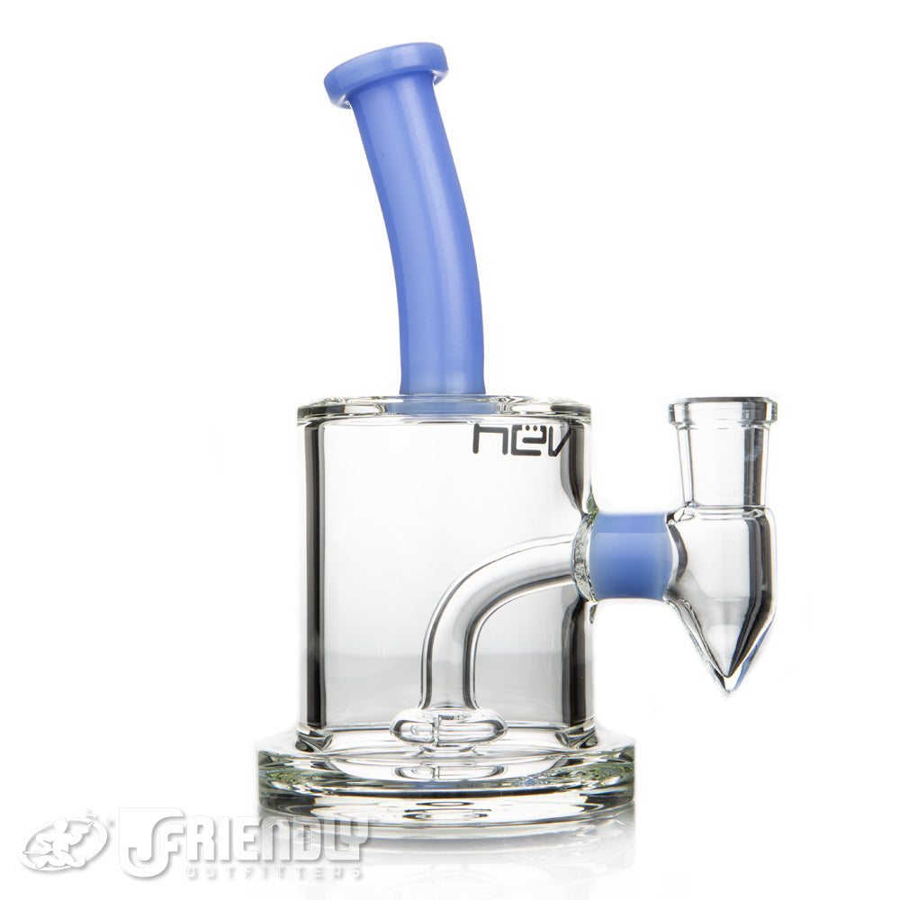 Nev Glass 14mm Shower Head Bubbler w/Blue Mouth Piece