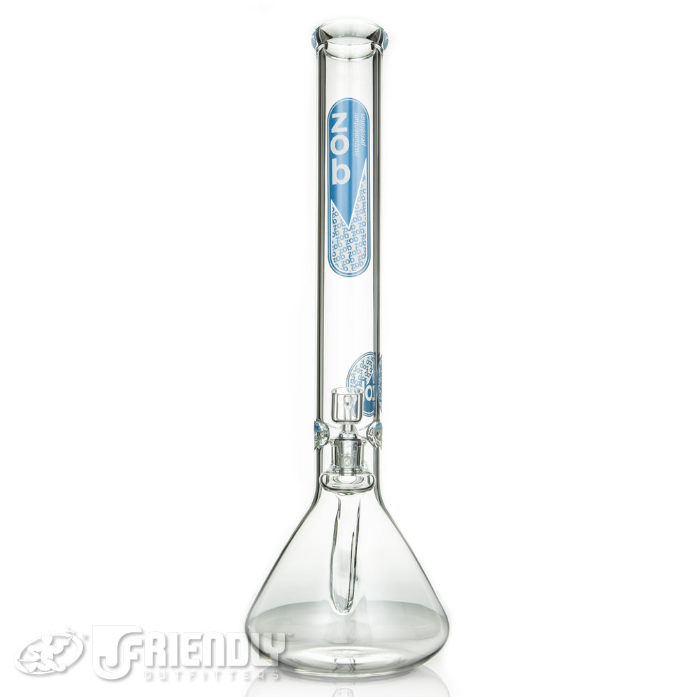 ZOB Glass 14mm El Chapo Beaker w/Blue and White Label