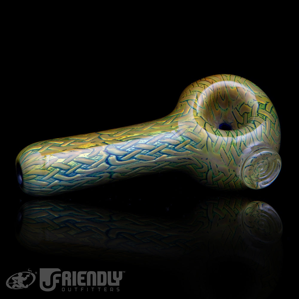 Stoke Glass Fully Worked Spoon #3