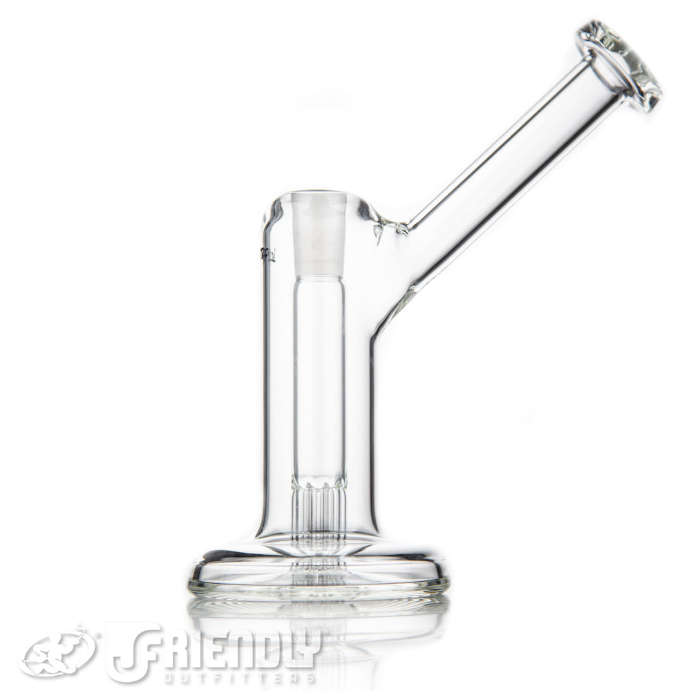 Leisure Glass 14mm Mini 8 Arm Bubbler w/ Bold Logo