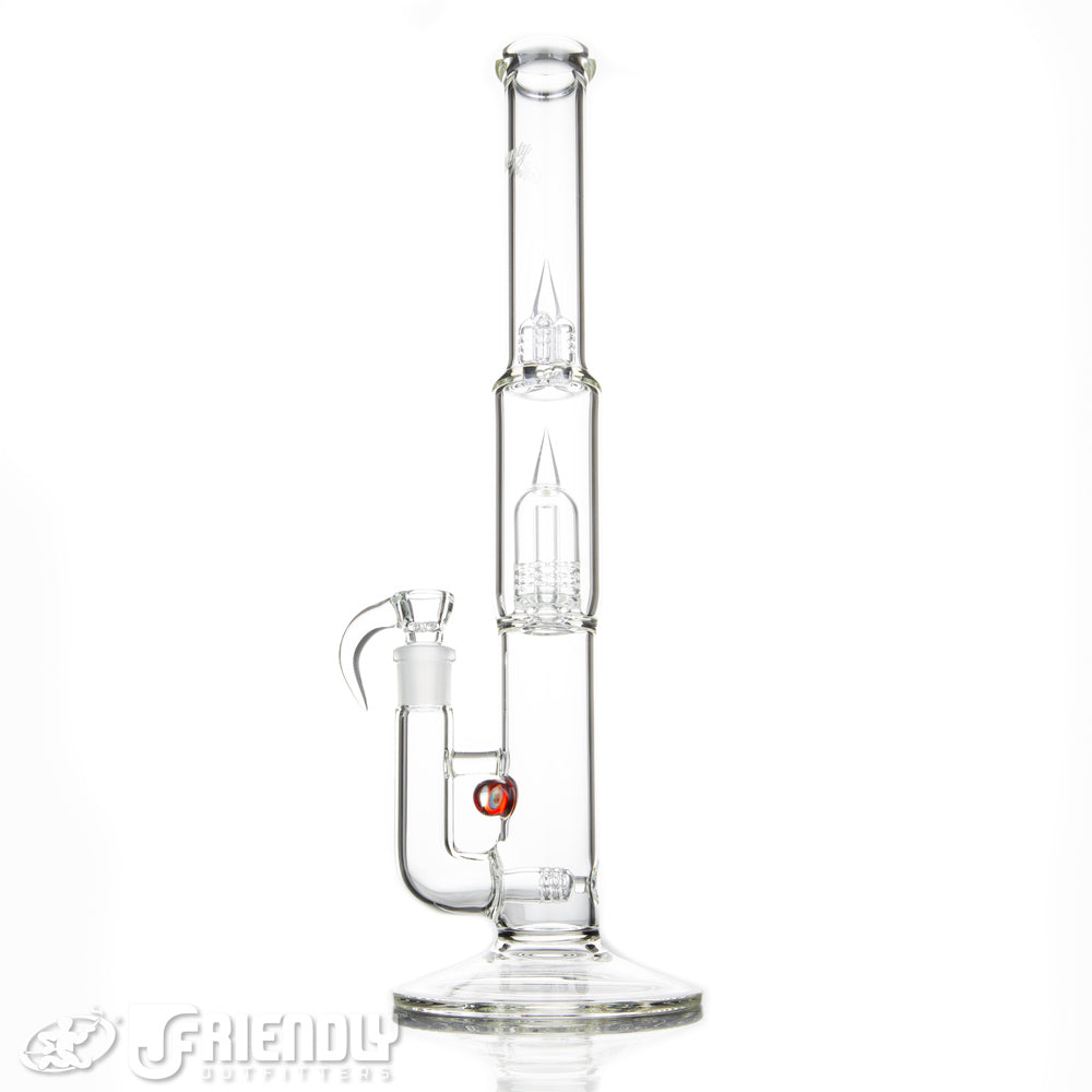 Sovereignty Glass 50mm Grid Dome 3 Cut Stemline w/Millie