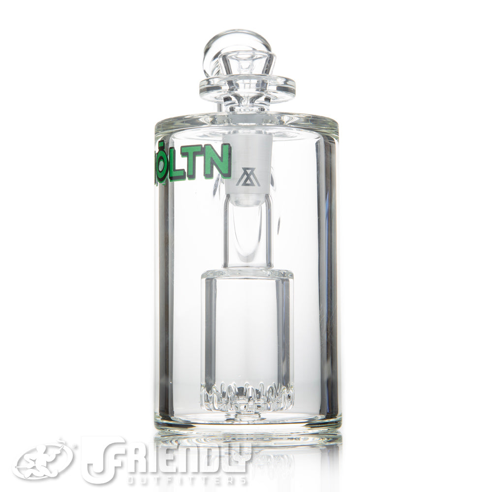 Moltn Glass 65 Small Can Bubbler w/ Green Label