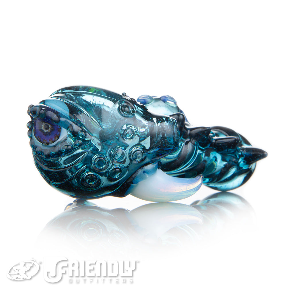 Mako Glass Transparent Blue Sea Monster Spoon