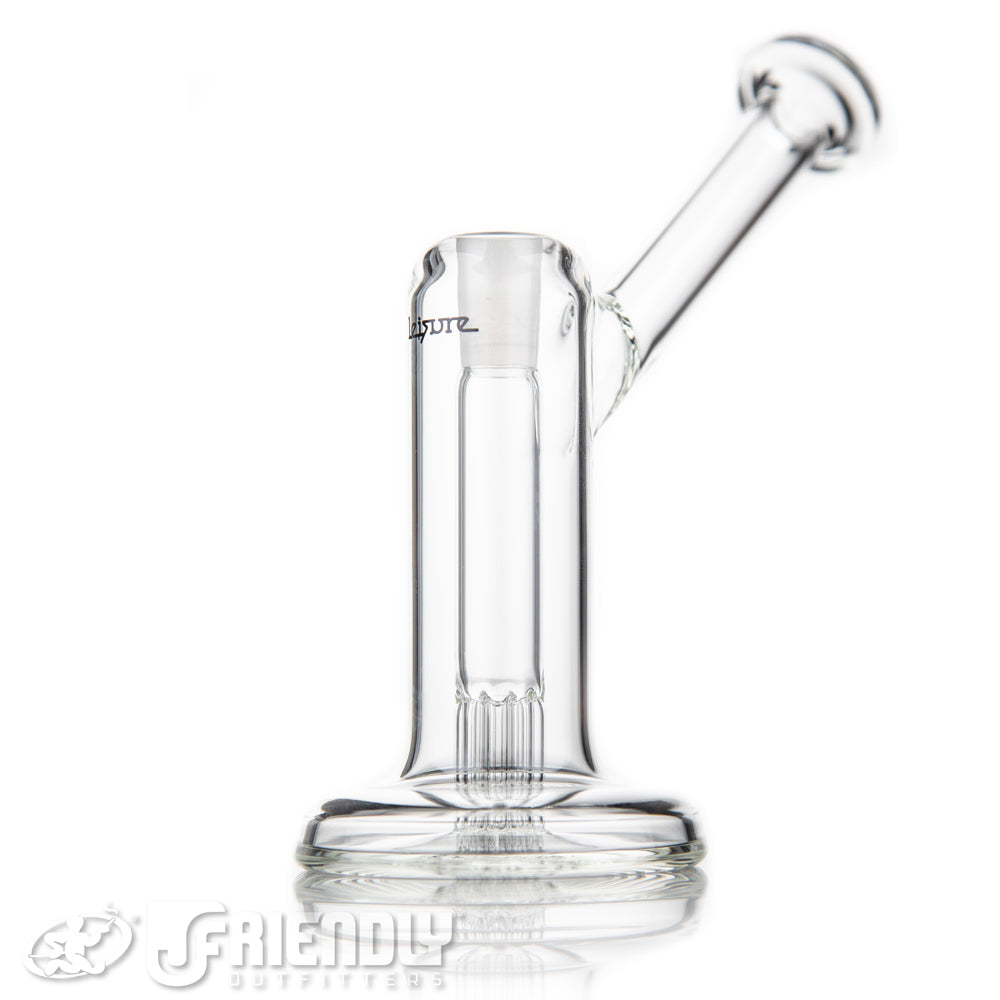 Leisure Glass 14mm Mini 8 Arm Bubbler w/ Bold Logo
