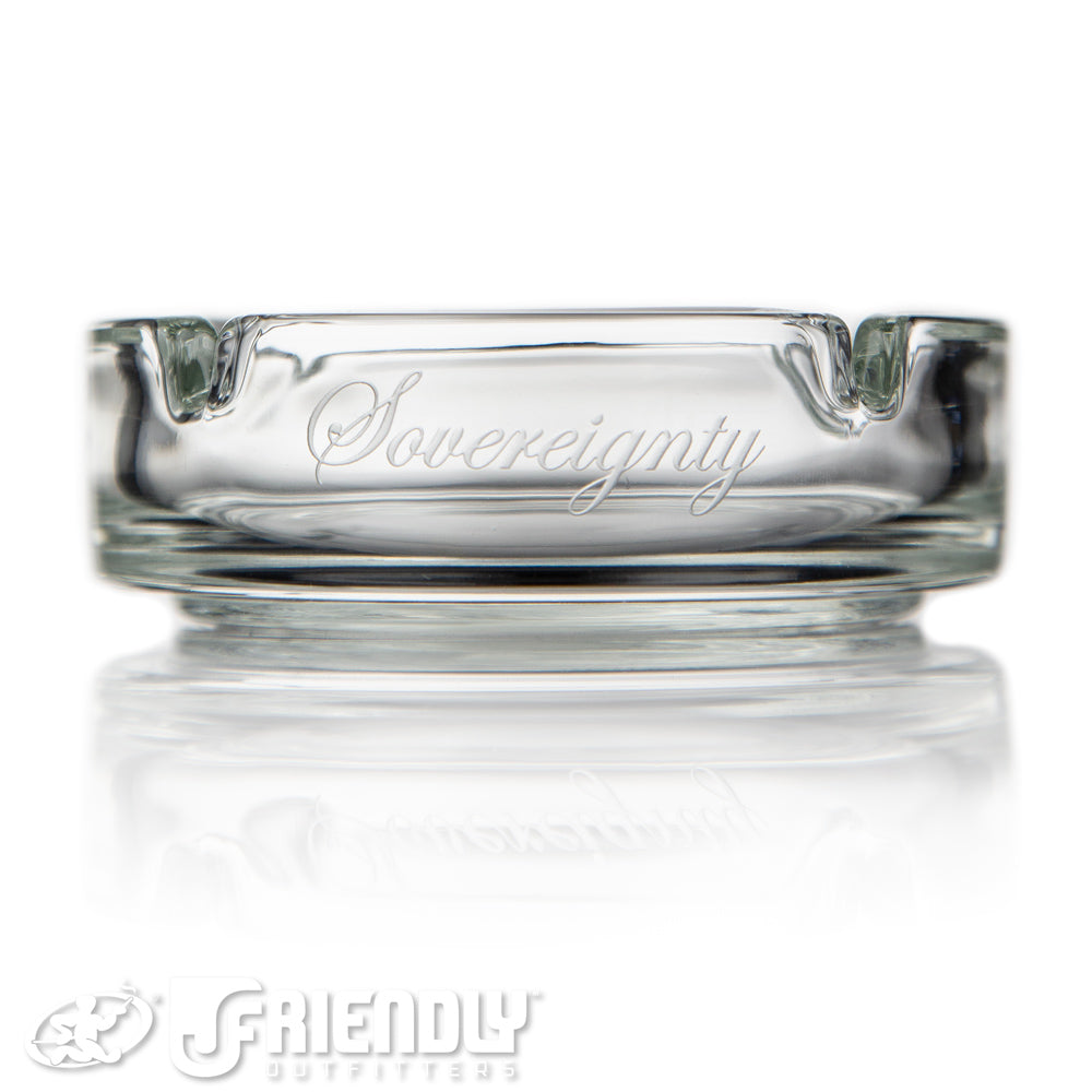 Sovereignty Glass Circular Ashtray