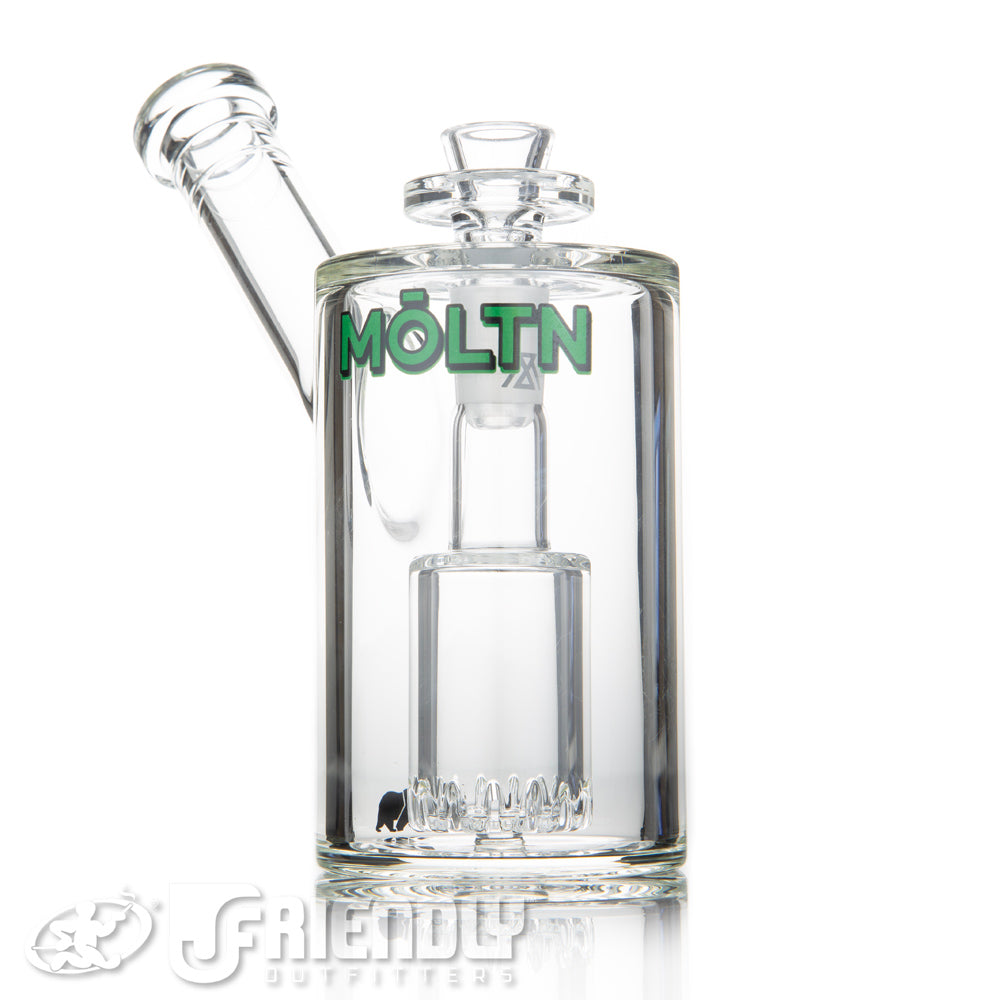 Moltn Glass 65 Small Can Bubbler w/ Green Label