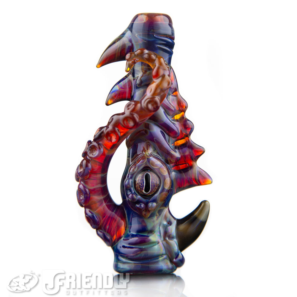 Mako Glass Amber Purple Chillum #10