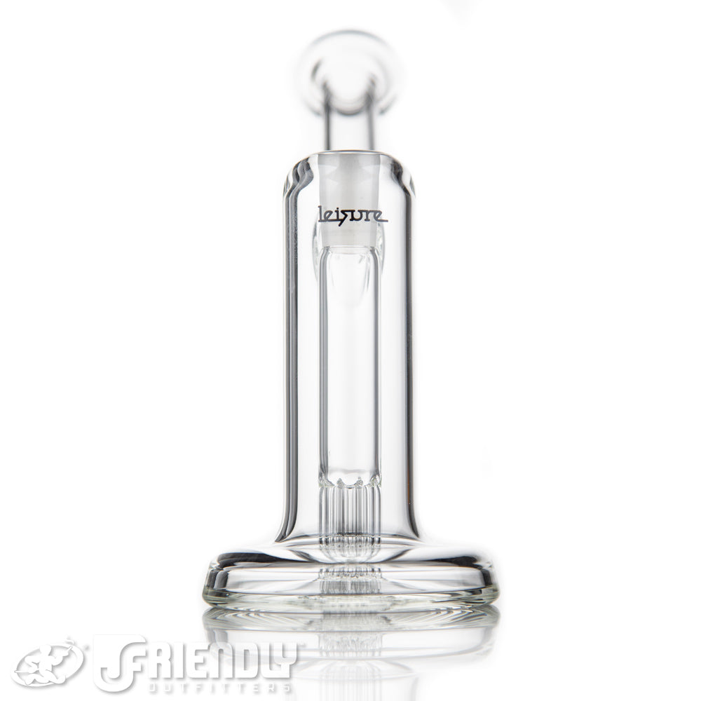 Leisure Glass 14mm Mini 8 Arm Bubbler w/ Bold Logo