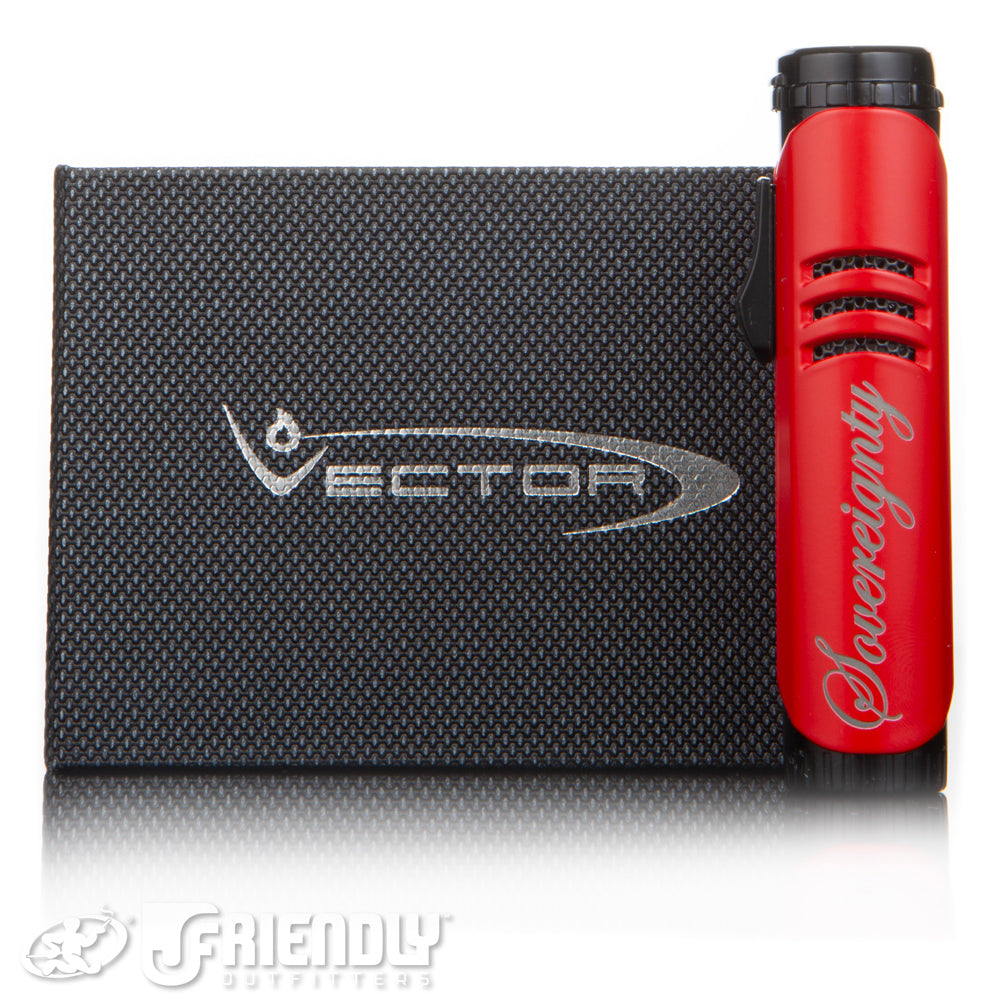 Sovereignty Glass Red Maxtech Single Torch Lighter