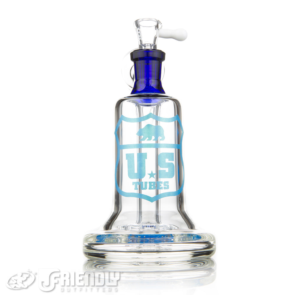 US Tubes 14mm Hybrid Bubbler w/Blue Label and Joint