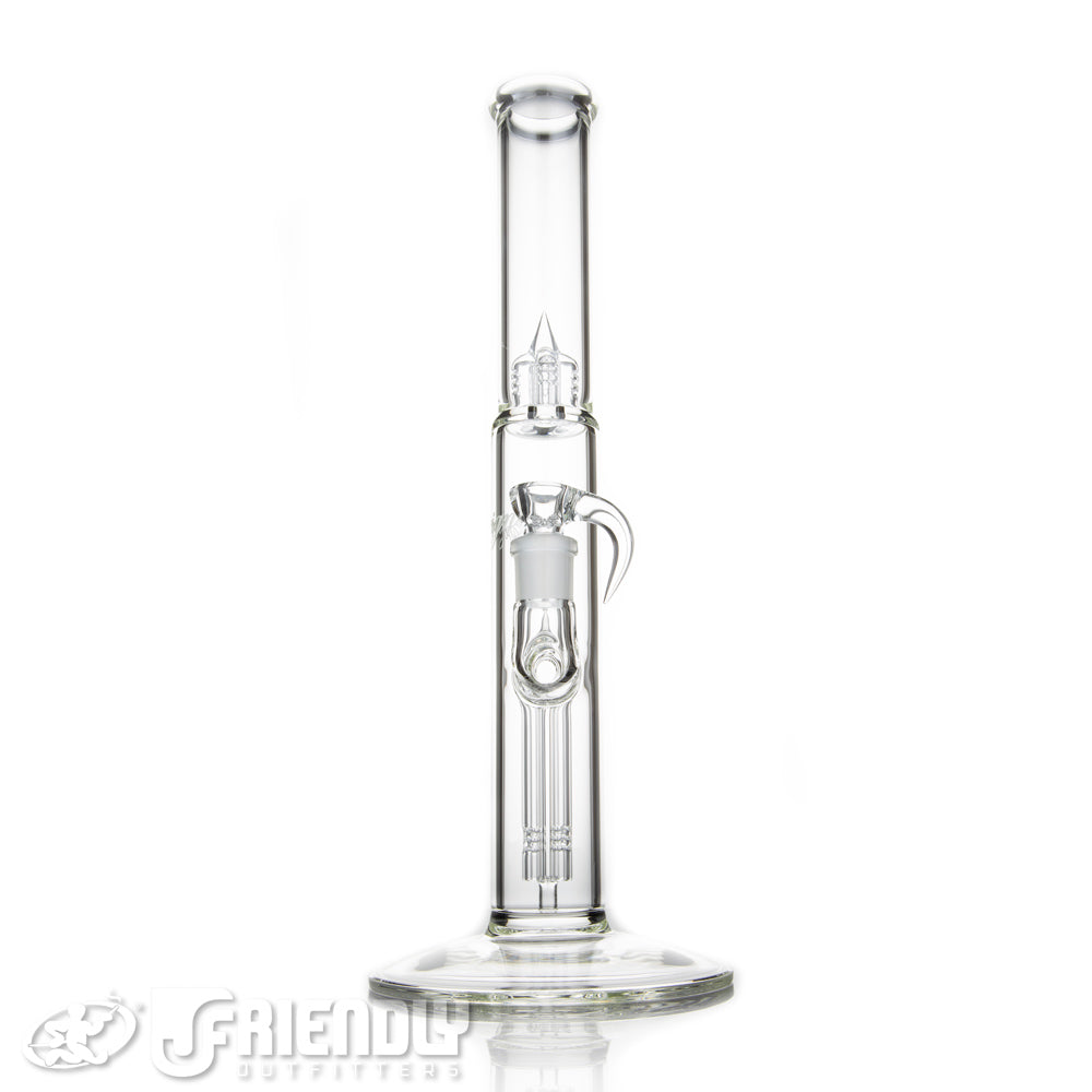 Sovereignty Glass Bishop Gridded Fixed 4 Arm w/Inv. 4 Splash Guard