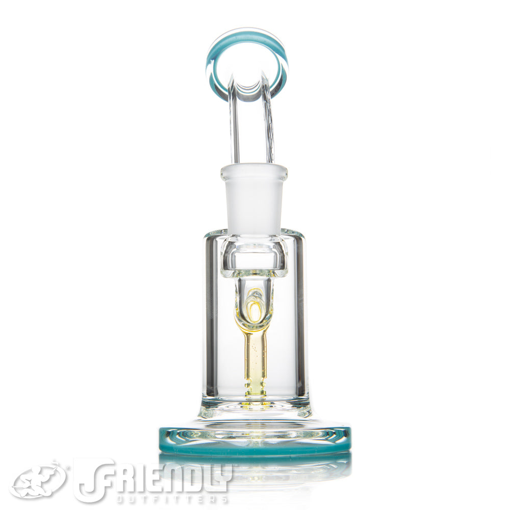 Toro Glass 14mm Single Mac w/Aqua Lips and Worked Perc