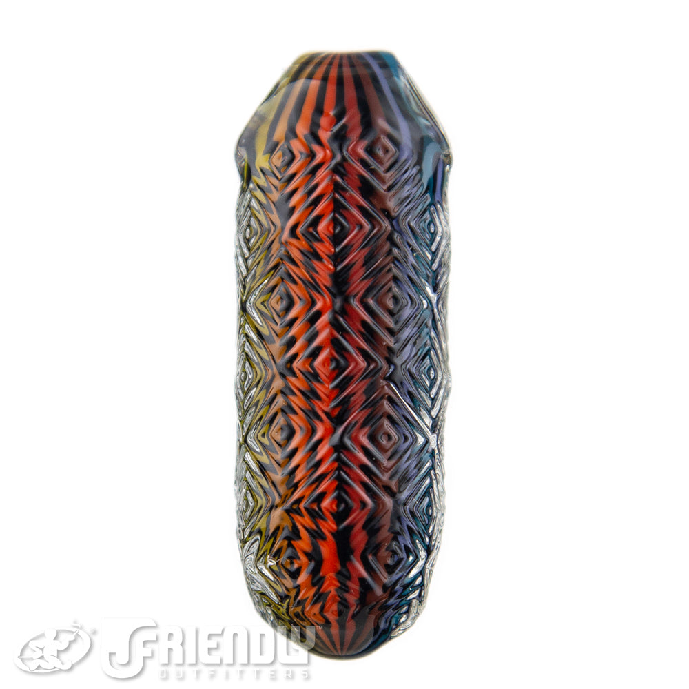 Stoke Glass Black & Rainbow Pendant