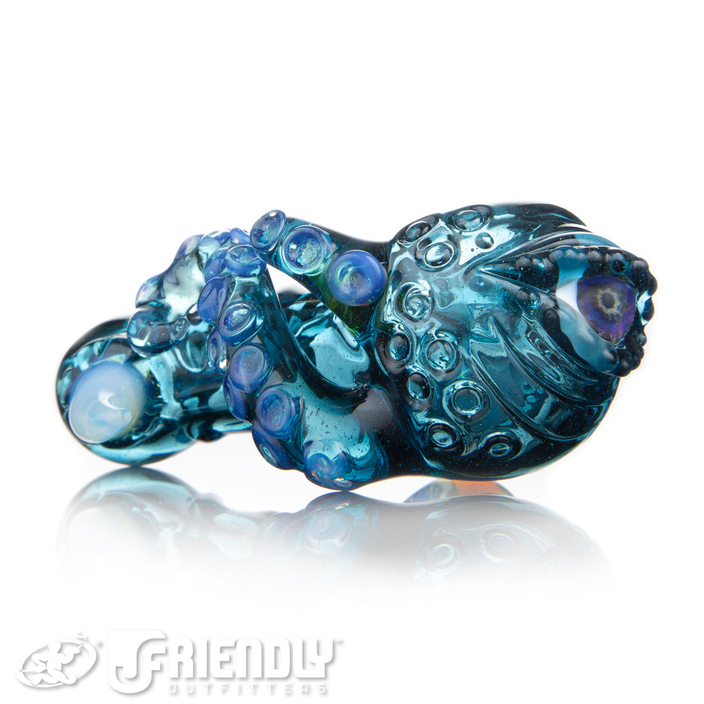 Mako Glass Transparent Blue Sea Monster Spoon