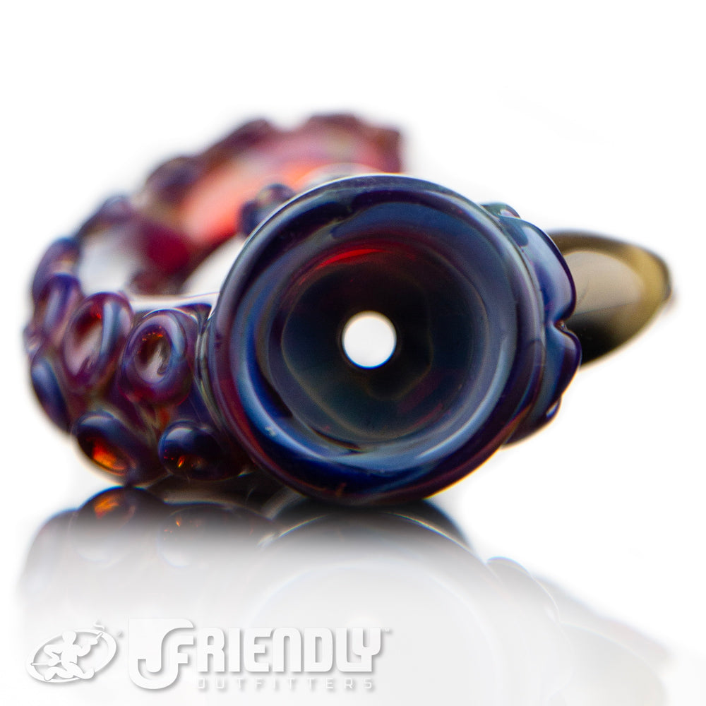 Mako Glass Amber Purple Chillum #10