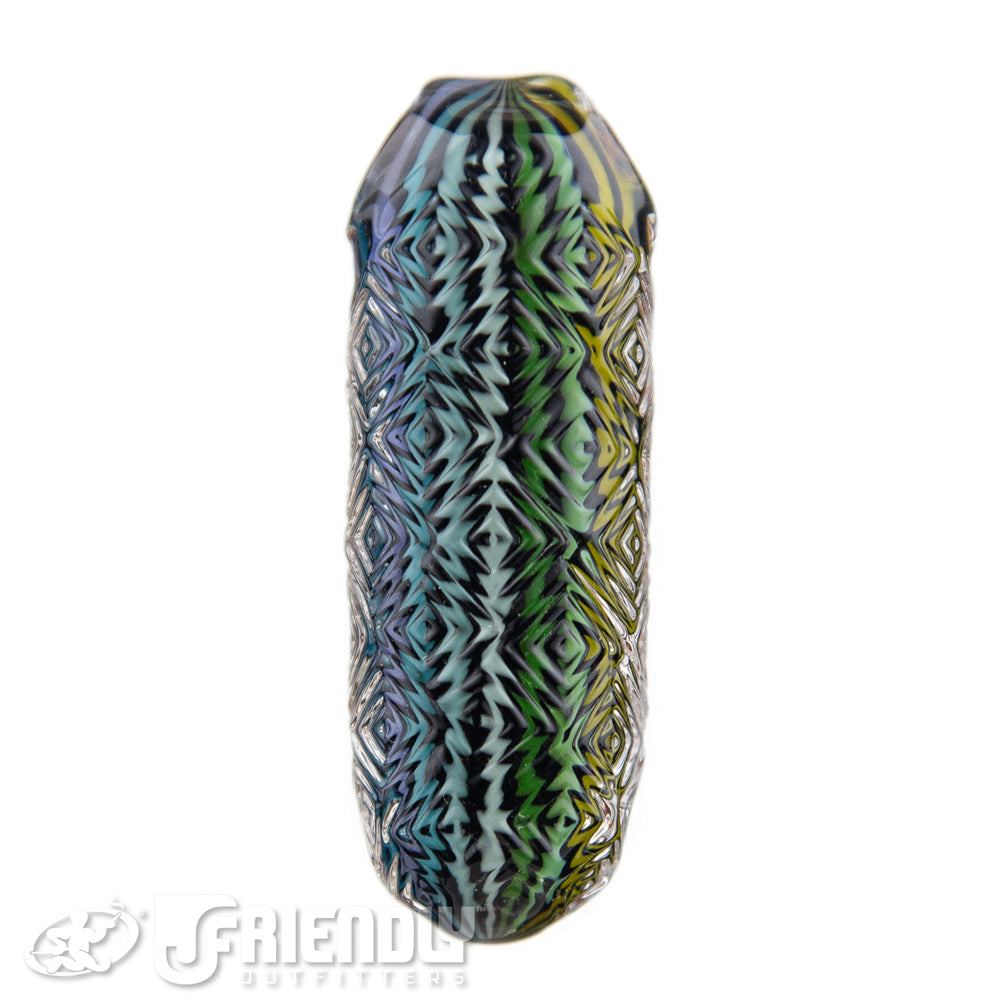 Stoke Glass Black & Rainbow Pendant