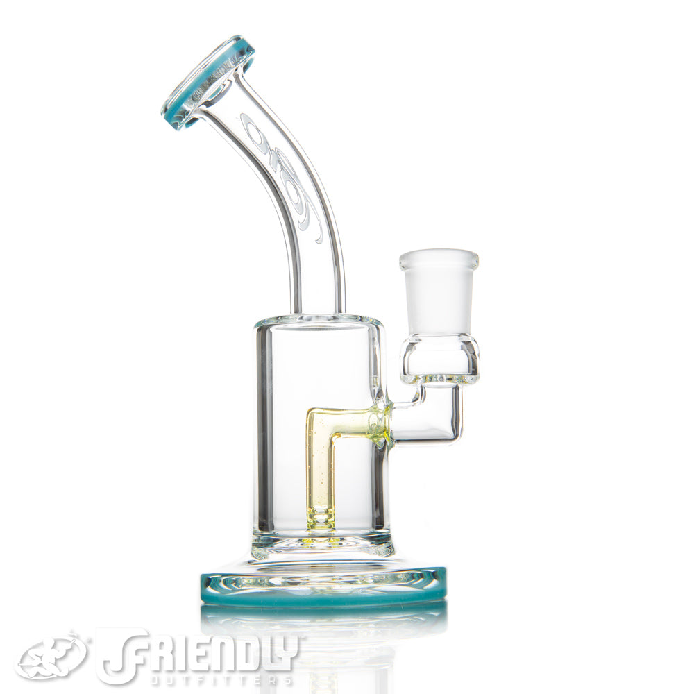 Toro Glass 14mm Single Mac w/Aqua Lips and Worked Perc