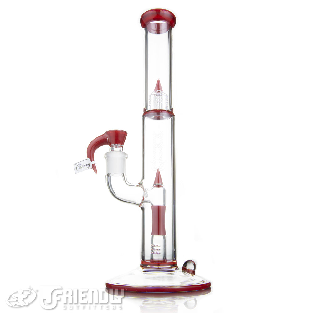 Sovereignty Glass Pawn Shorty4 Front Facing Fixed 180 w/Reduced Perc, Full Cherry Accents and Millie