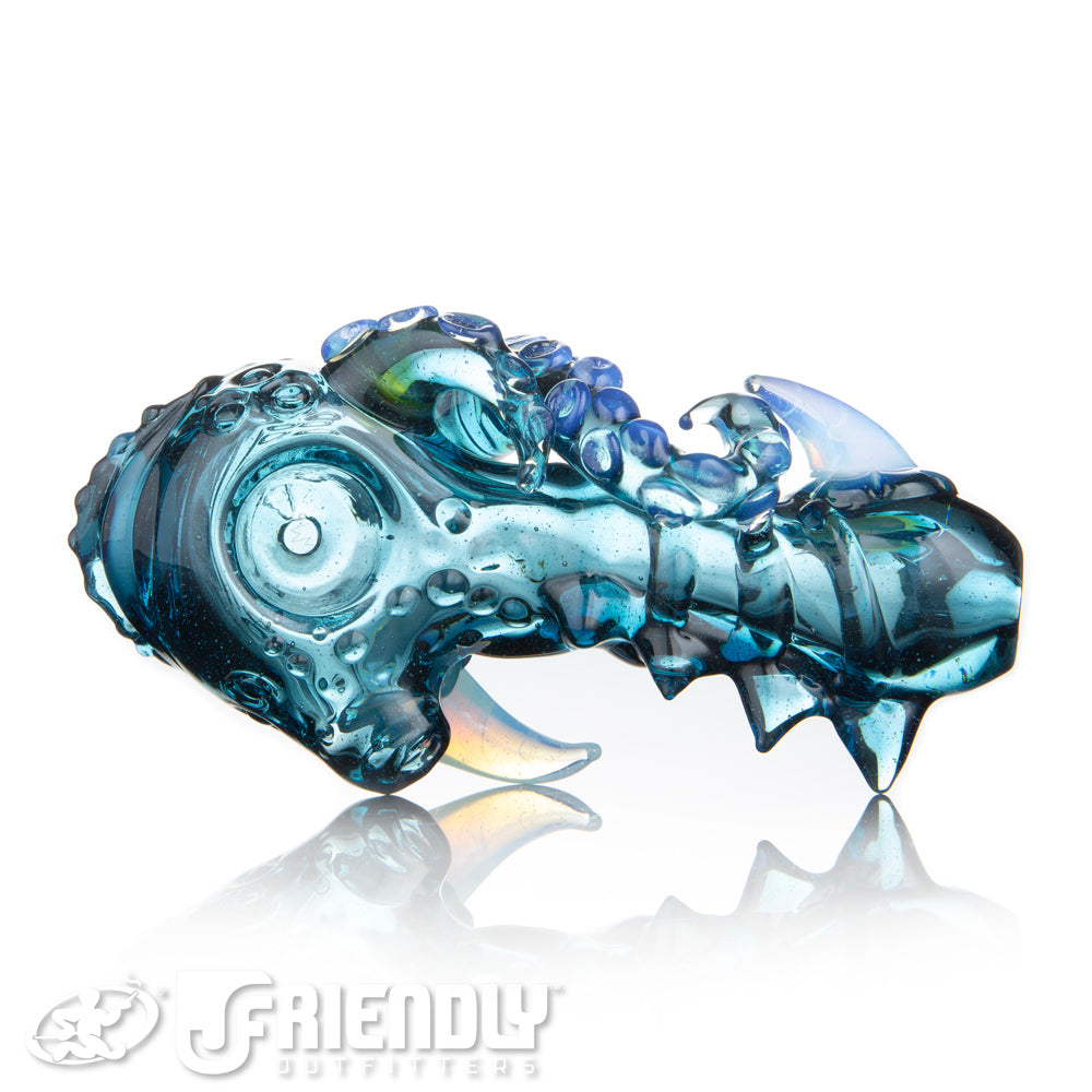 Mako Glass Transparent Blue Sea Monster Spoon