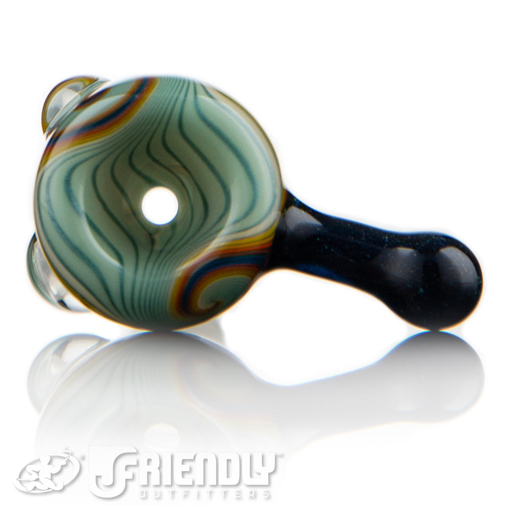Mitchell Glass 14mm Teal & Yellow Slide
