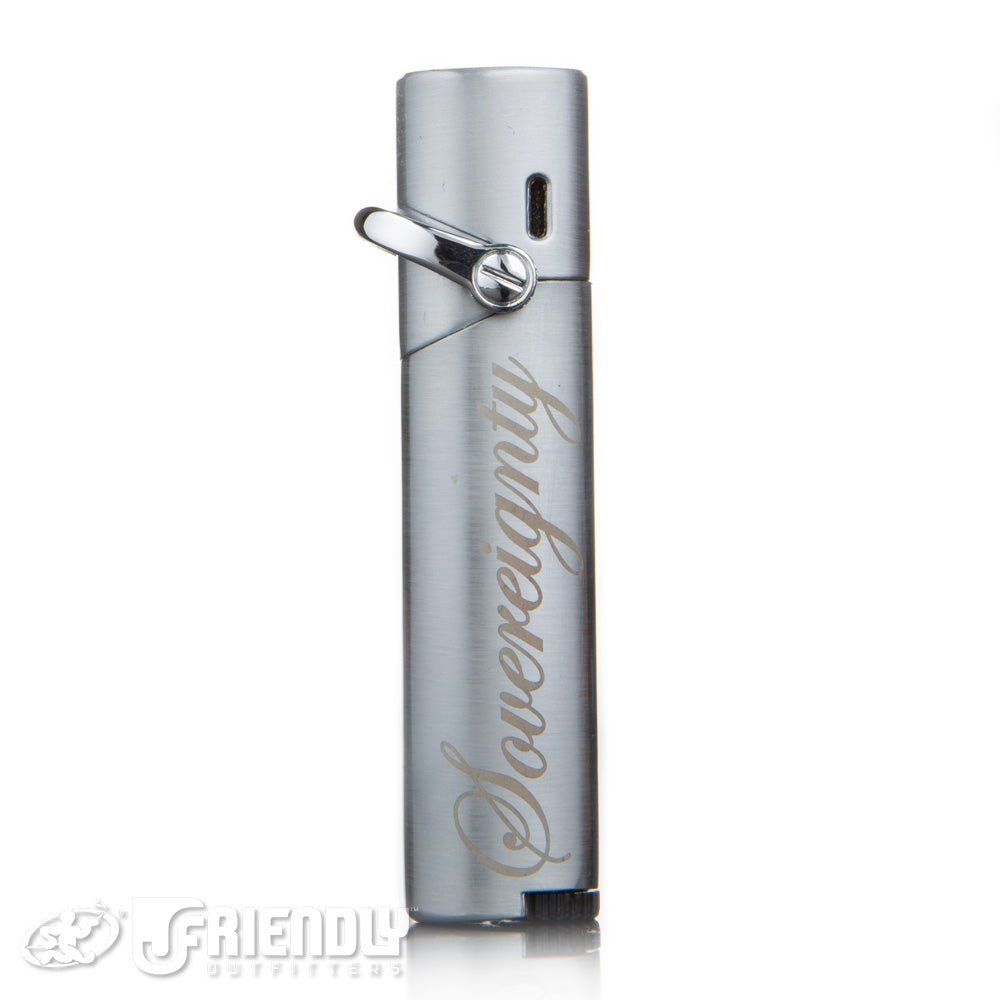 Sovereignty Glass/Vector Mystique Torch Lighter in Silver
