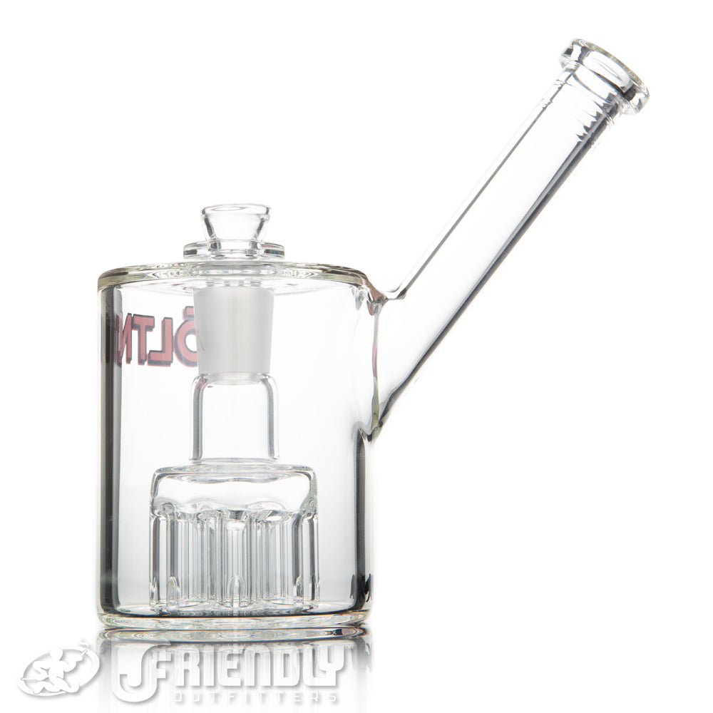 Moltn Glass 80 Small Tree Bubbler w/ Red Label