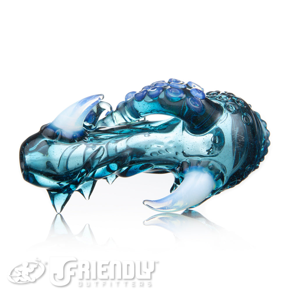 Mako Glass Transparent Blue Sea Monster Spoon