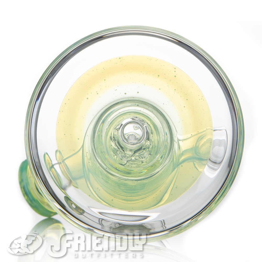 Sovereignty Glass 14mm Mini Pillar w/Full UV Lime Accents