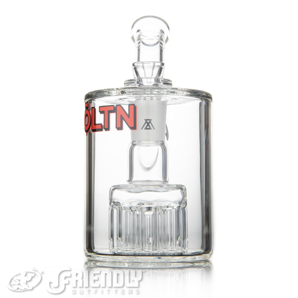 Moltn Glass 80 Small Tree Bubbler w/ Red Label