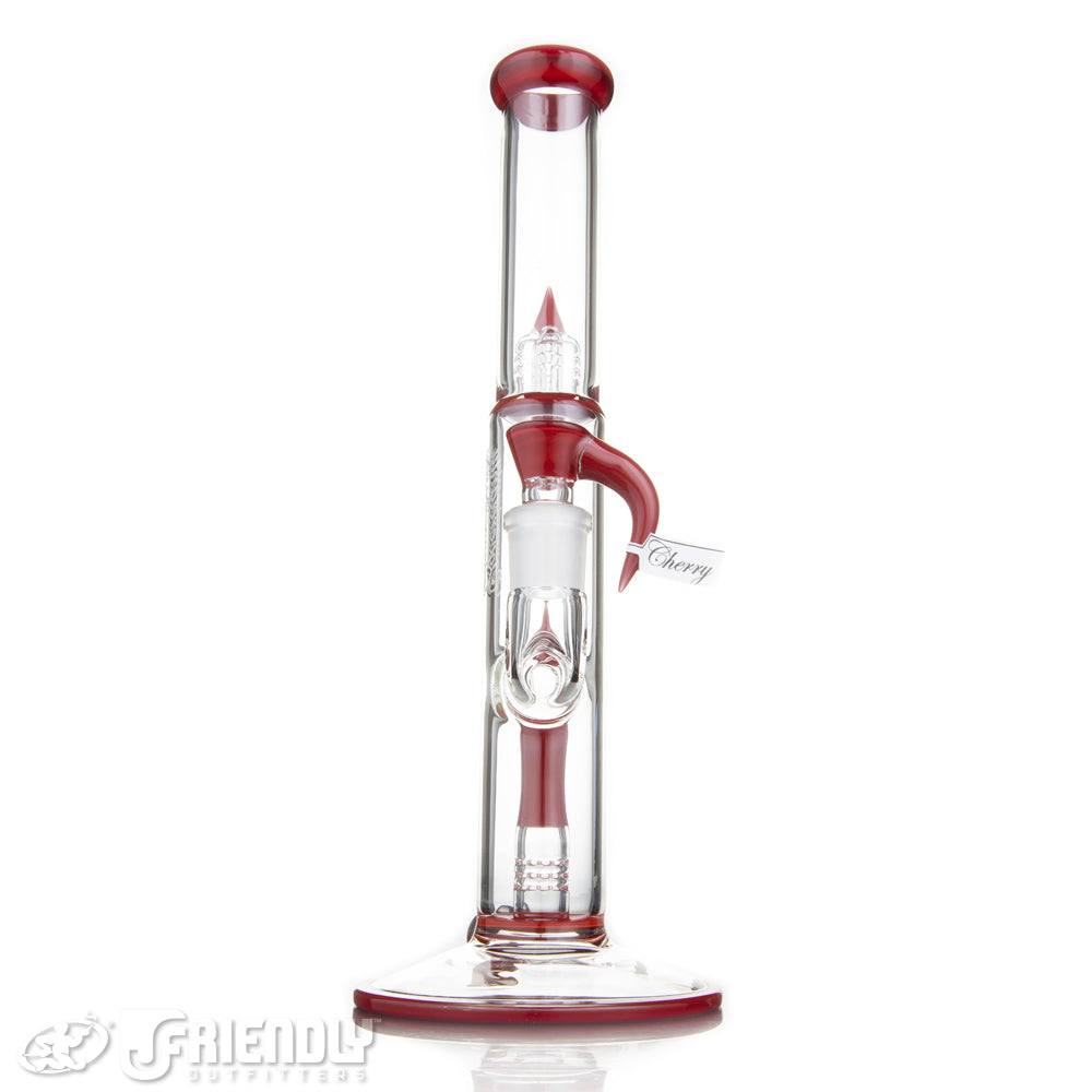 Sovereignty Glass Pawn Shorty4 Front Facing Fixed 180 w/Reduced Perc, Full Cherry Accents and Millie