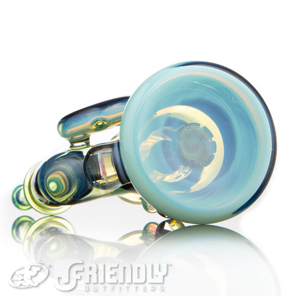 Amar Glass 14mm Blue Bubbler w/Disc