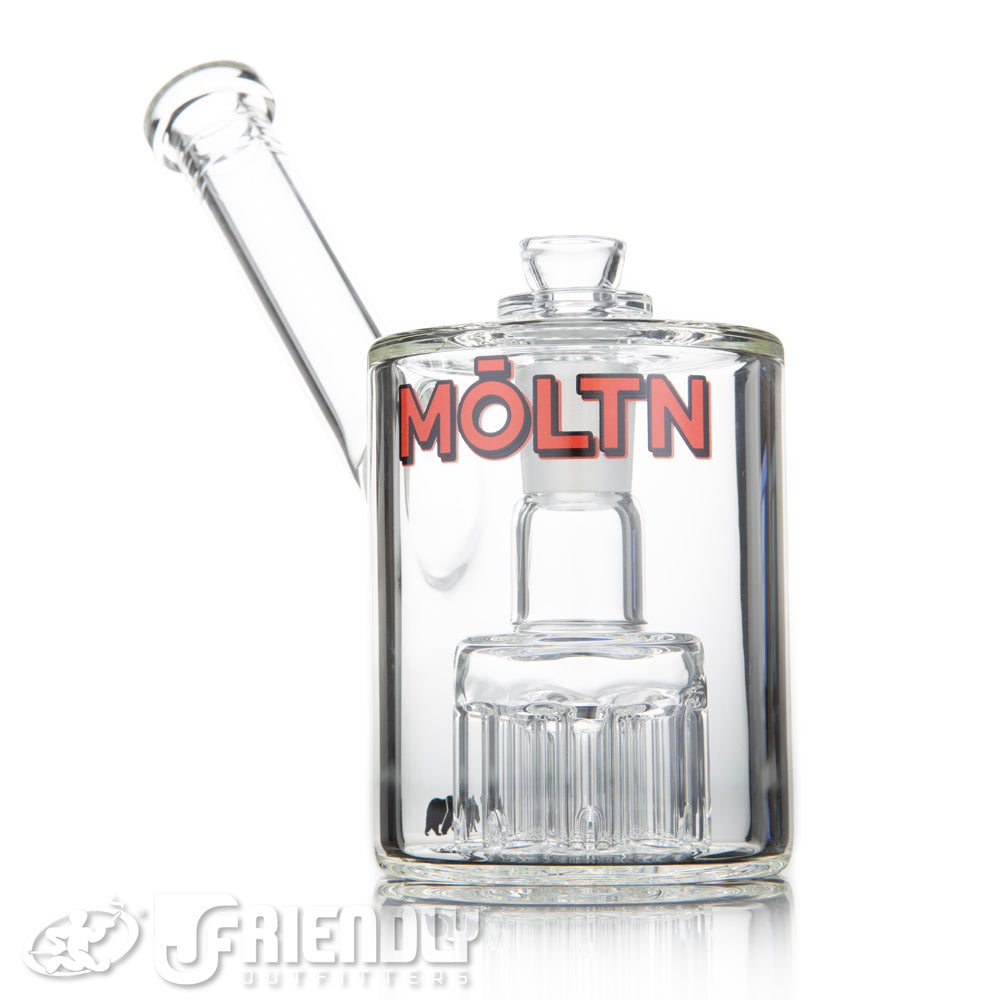 Moltn Glass 80 Small Tree Bubbler w/ Red Label